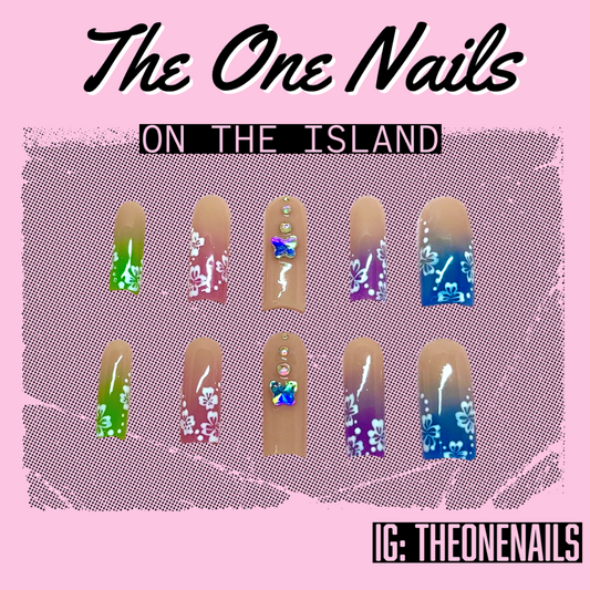 On The Island Acrylic Press Ons